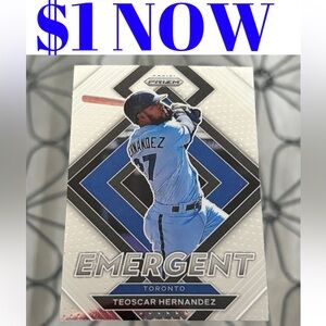 Teoscar Hernandez 2022 Panini Prizm Toronto Blue Jays Baseball Card